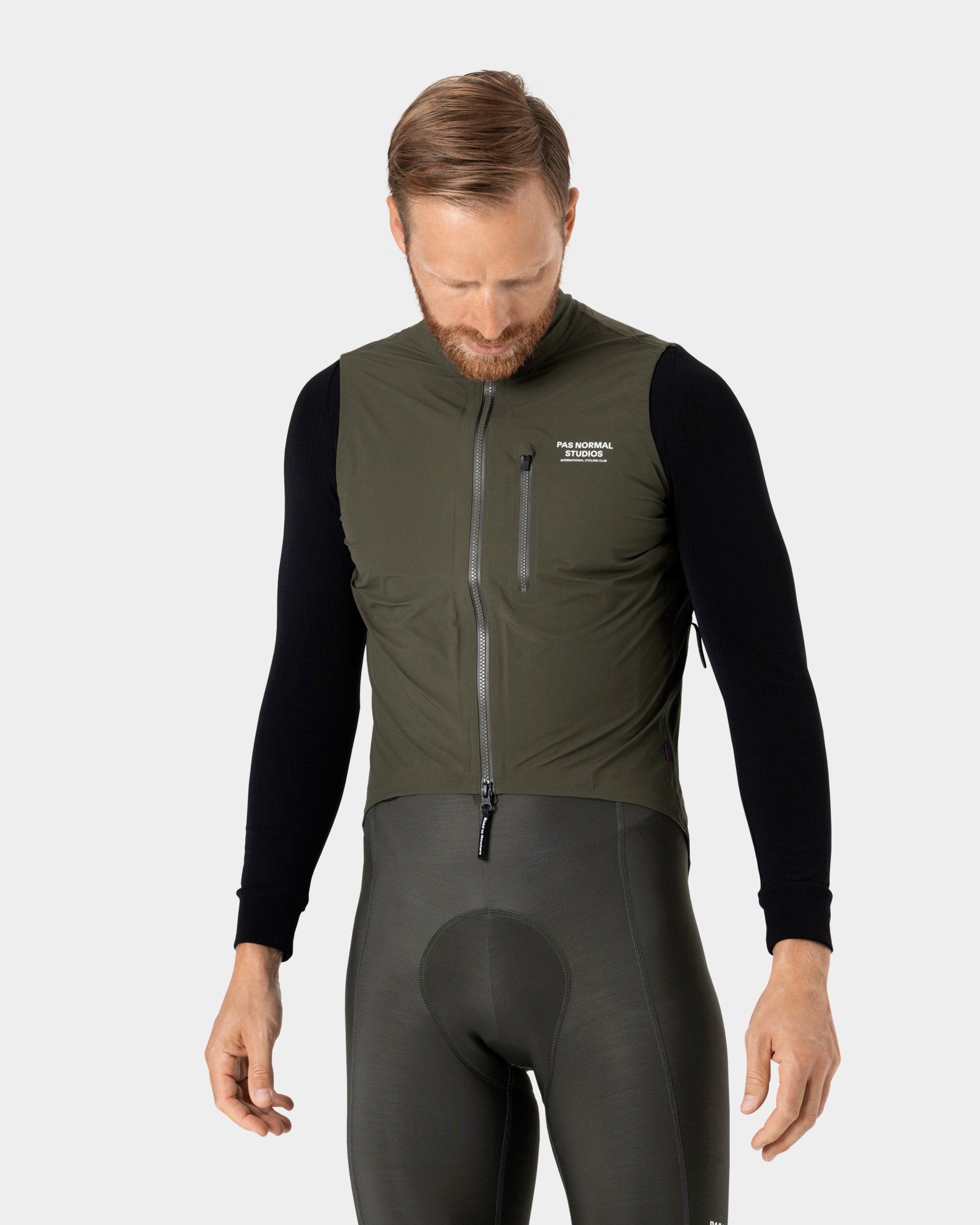 Men's Essential Shield Gilet - Olive - Pas Normal Studios