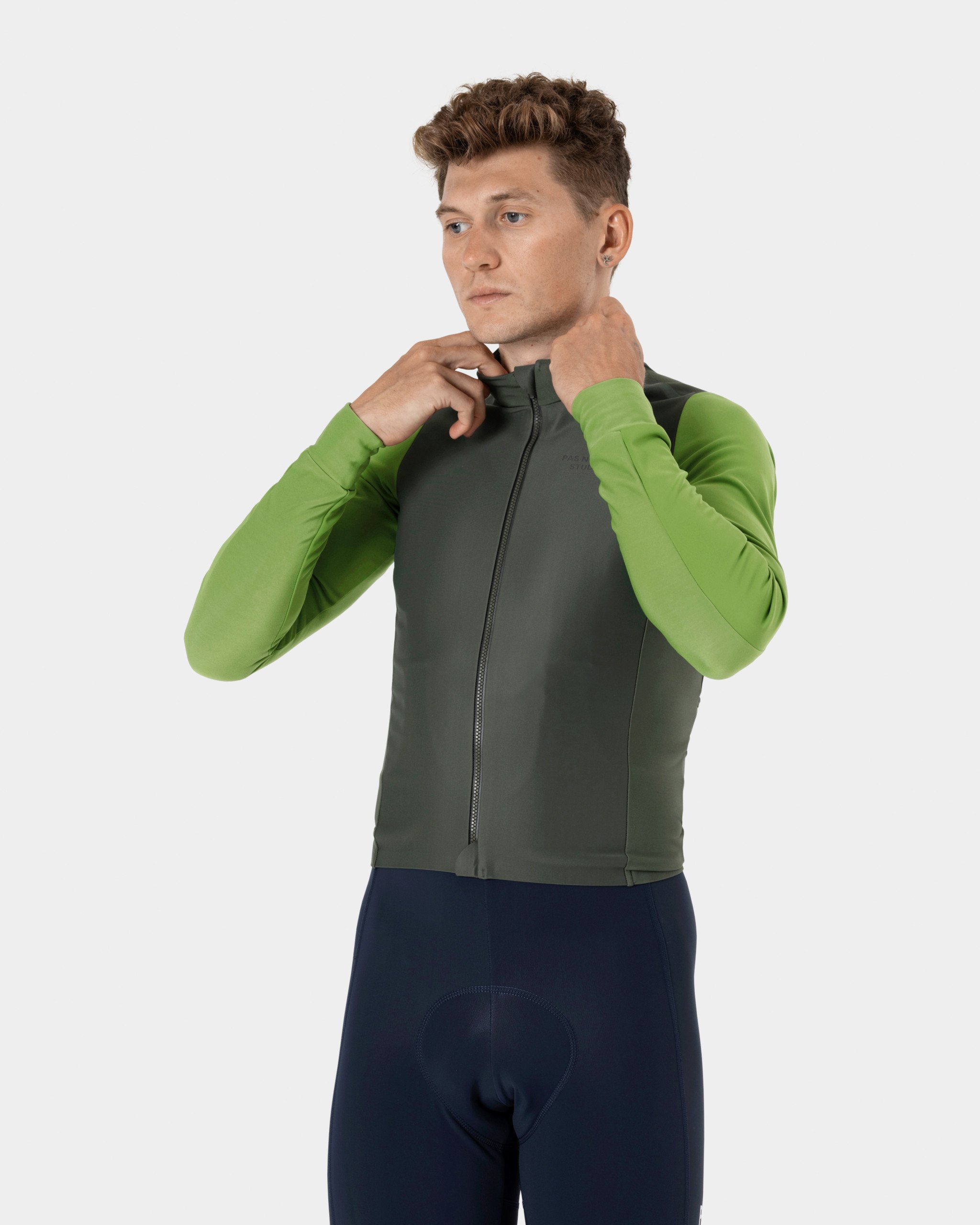 Men's Mechanism Thermal Long Sleeve Jersey Ivy Green Pas Normal Studios