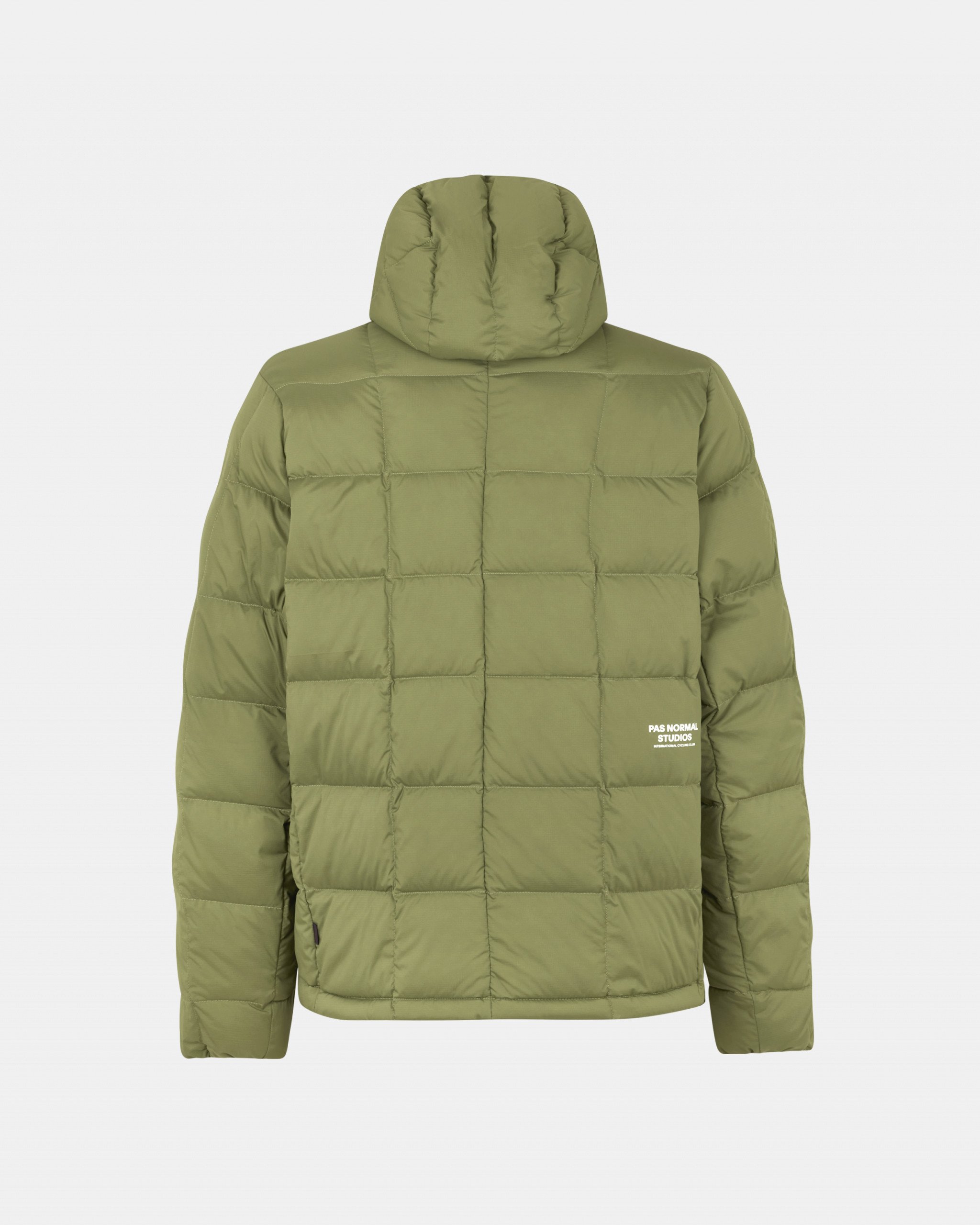 down jacket olive green